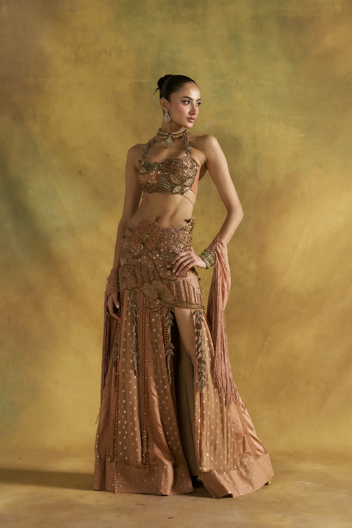Mashoqa Lehenga Set by Rishi and Vibhuti