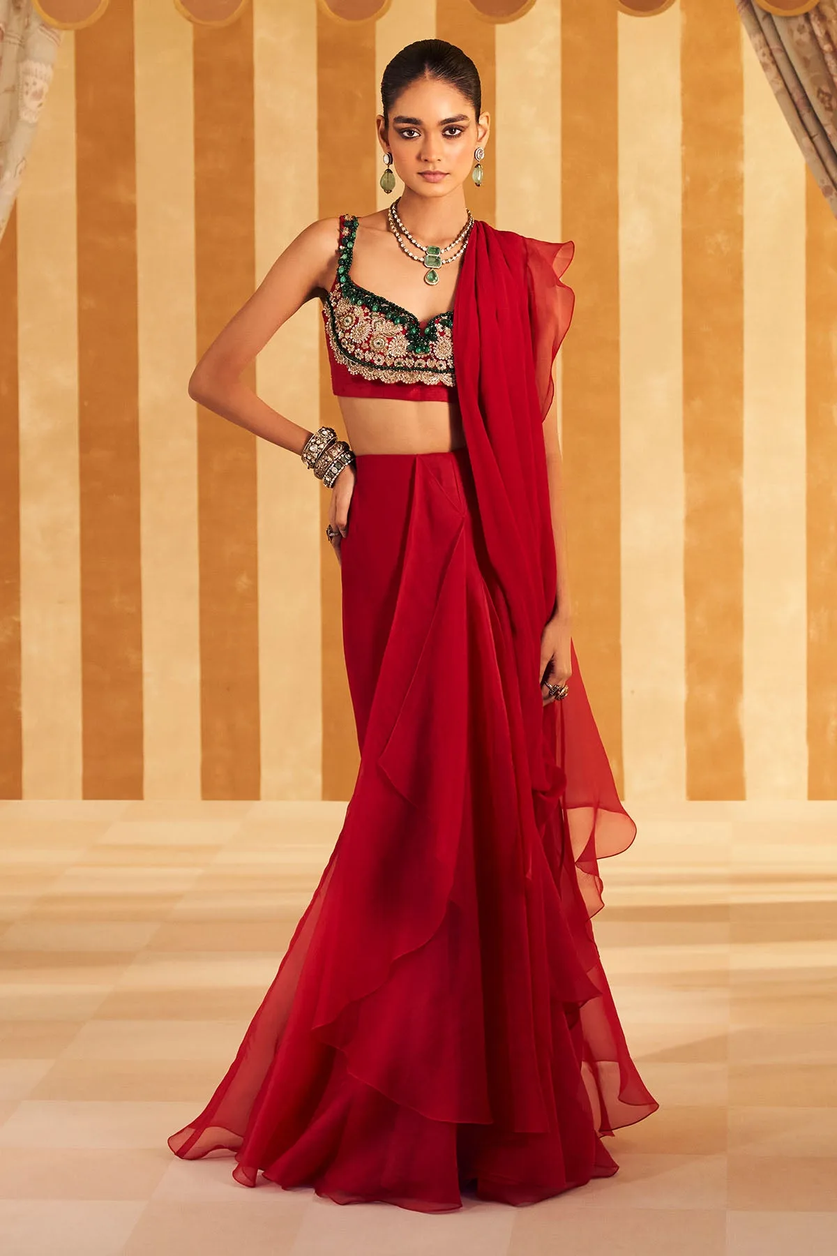 Chashm Saree set by Ridhi Mehra