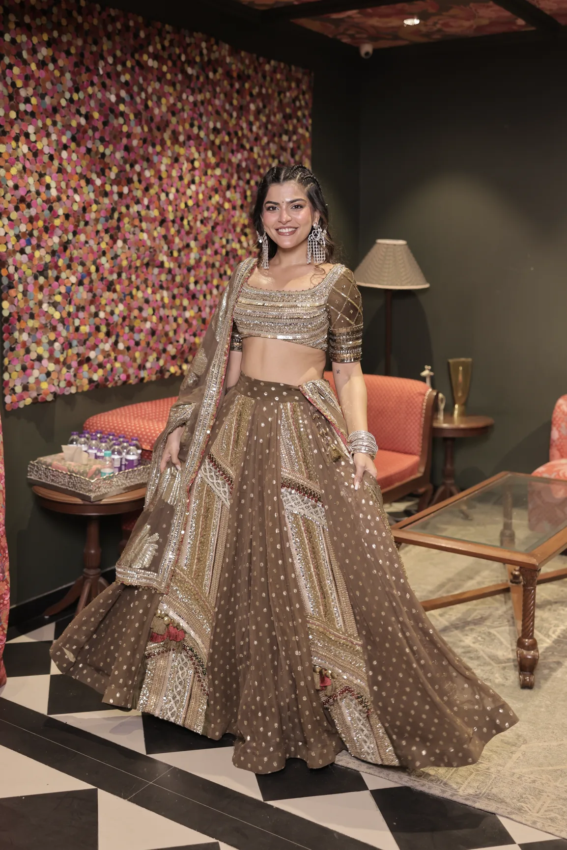 Kritika Khurana in Zalima Lehenga by Rishi and Vibhuti, view 3