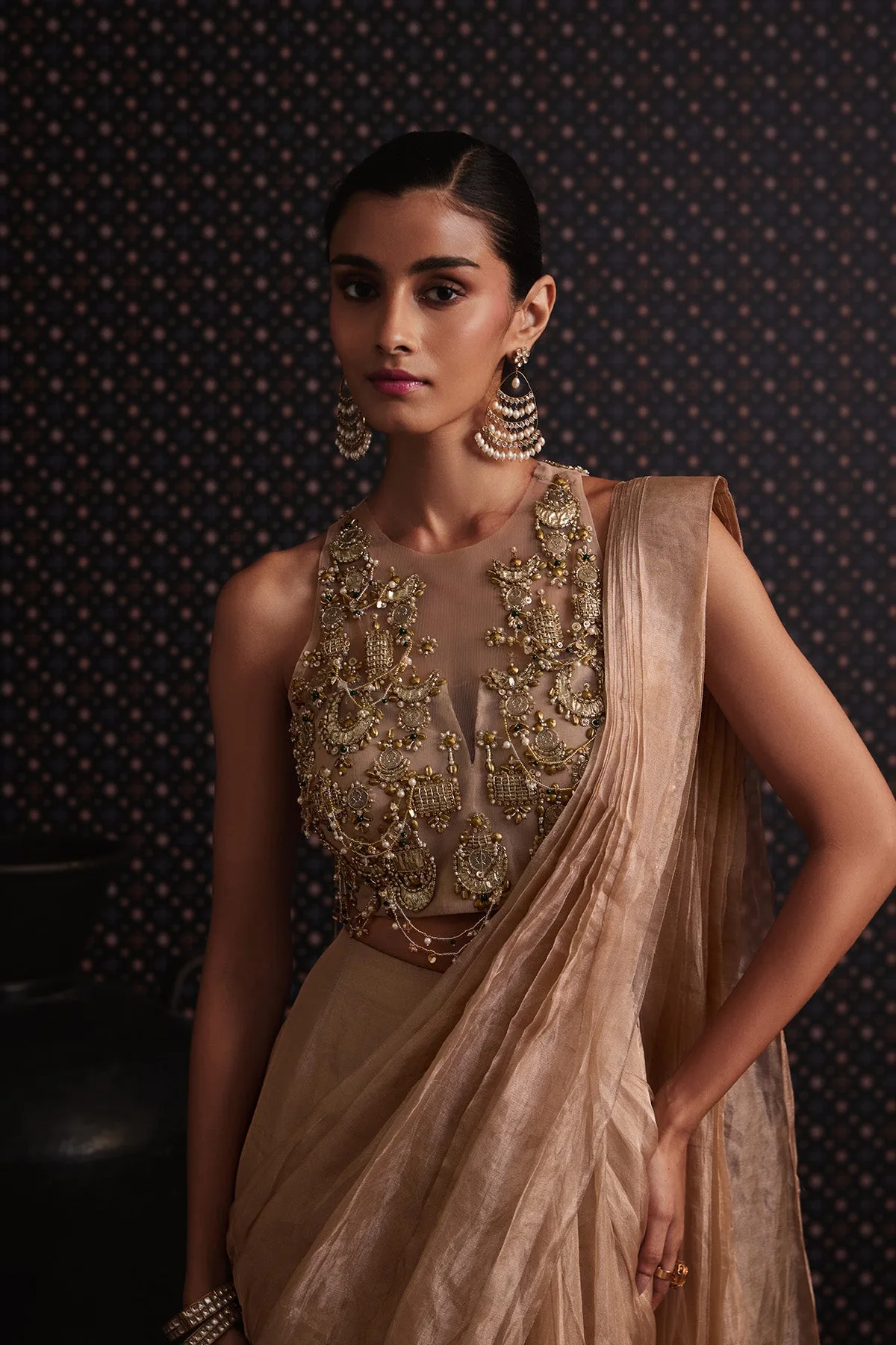 Elysian Saree Set by Ridhi Mehra, view 2