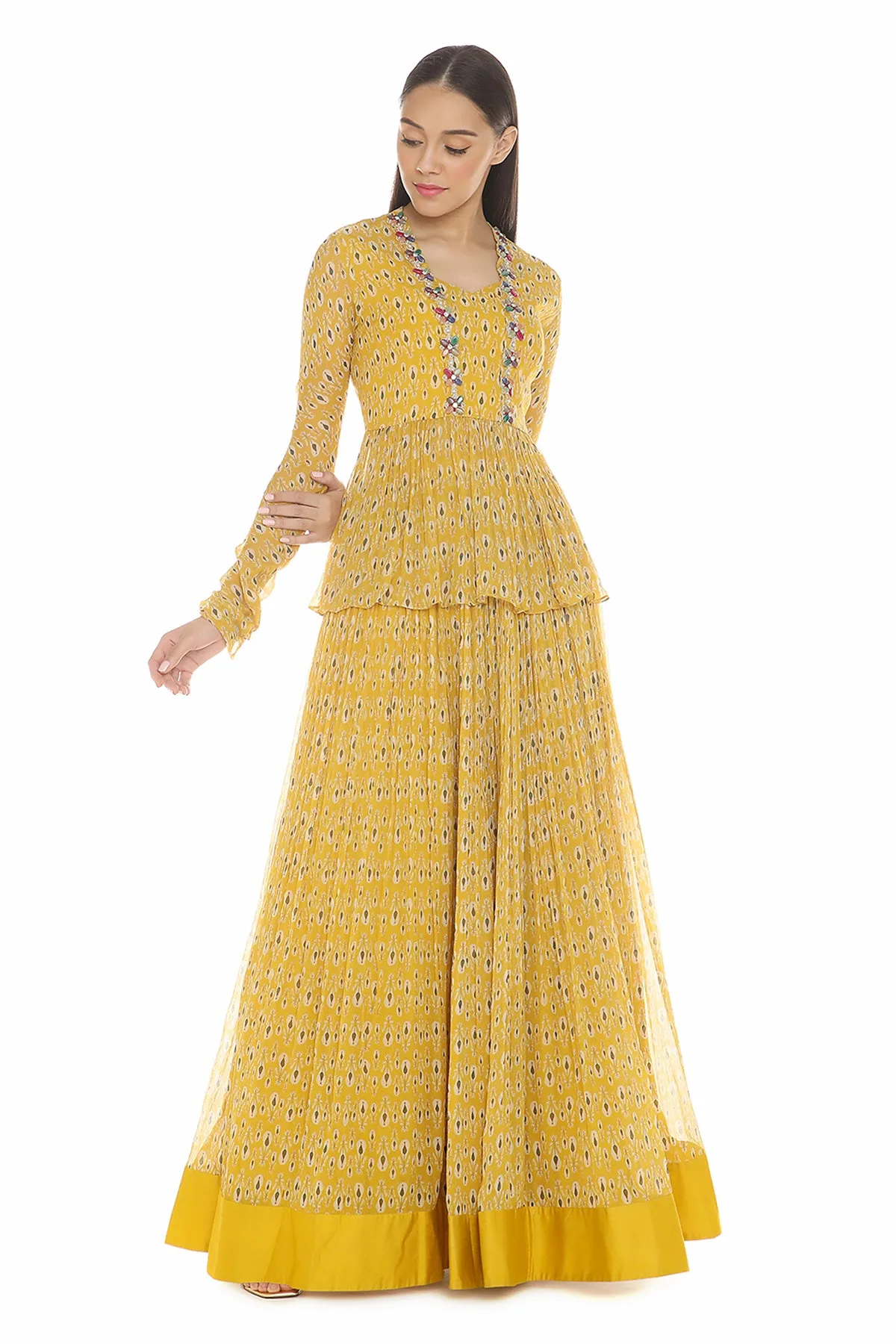 Ziba by Ridhi Mehra, yellow lehenga