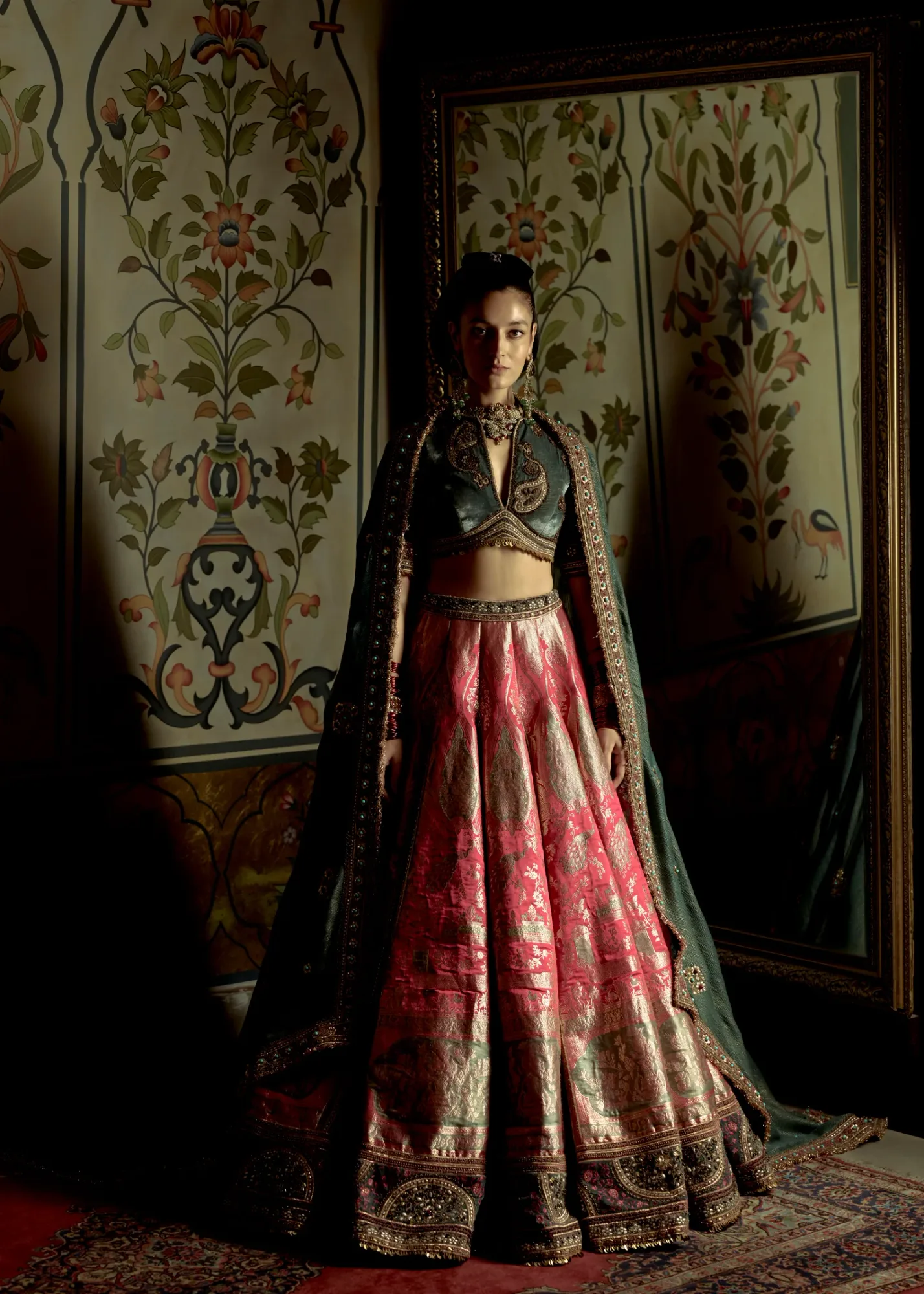 Mriganayani Embroidered Lehenga Set by Marwar Couture