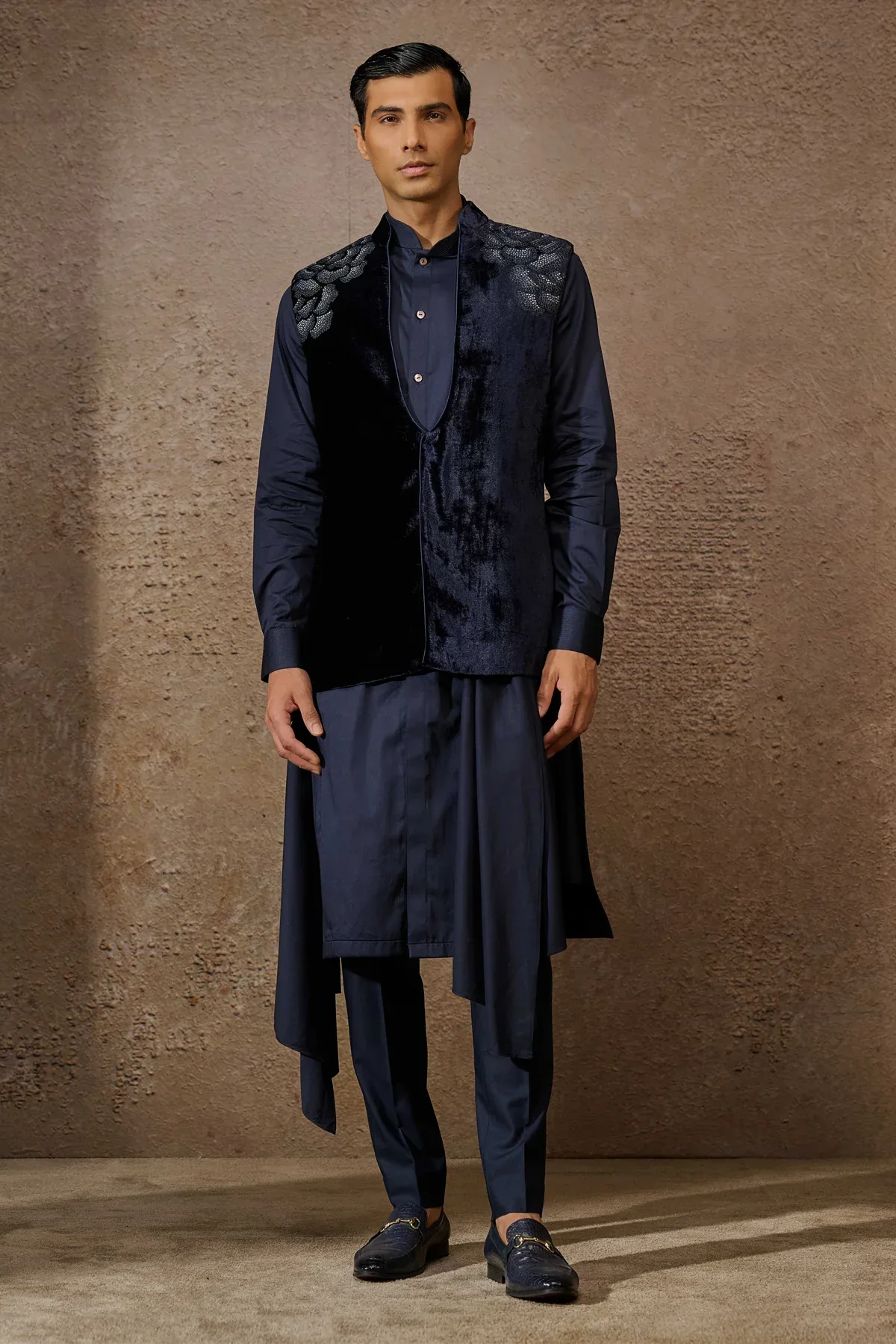 Otherworldly Indowestern Waistcoat Set by Tarun Tahiliani