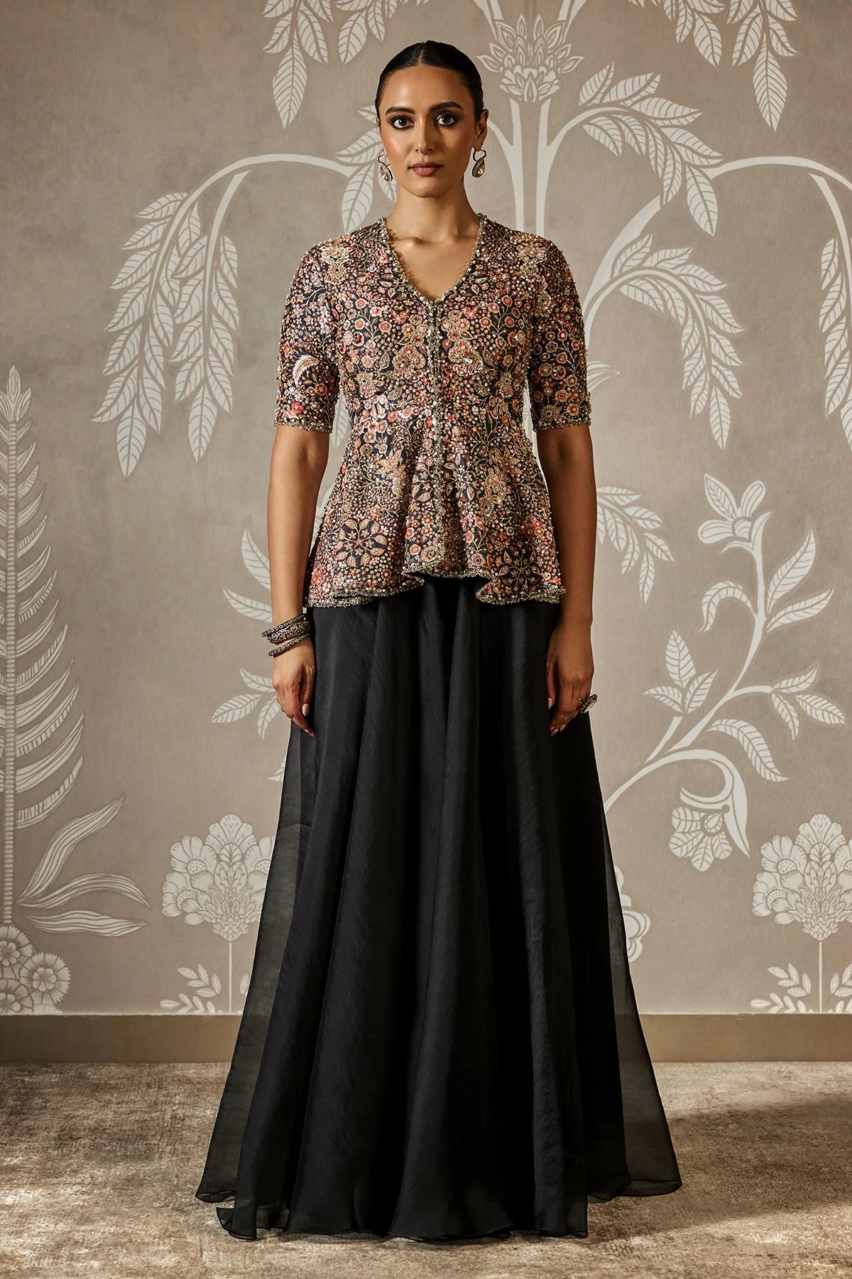 Raaya Peplum Set by Ridhi Mehra, sharara