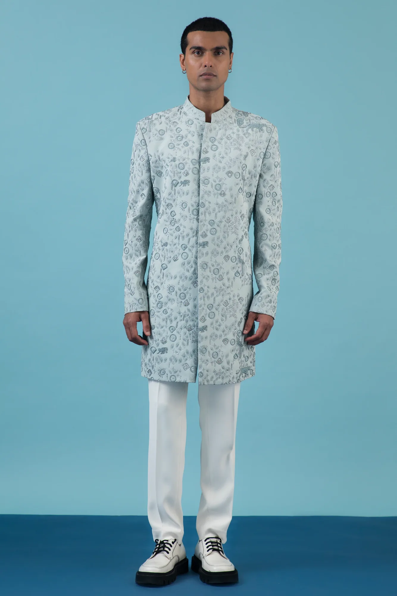 Mint Jungle Indo Western by Qbik