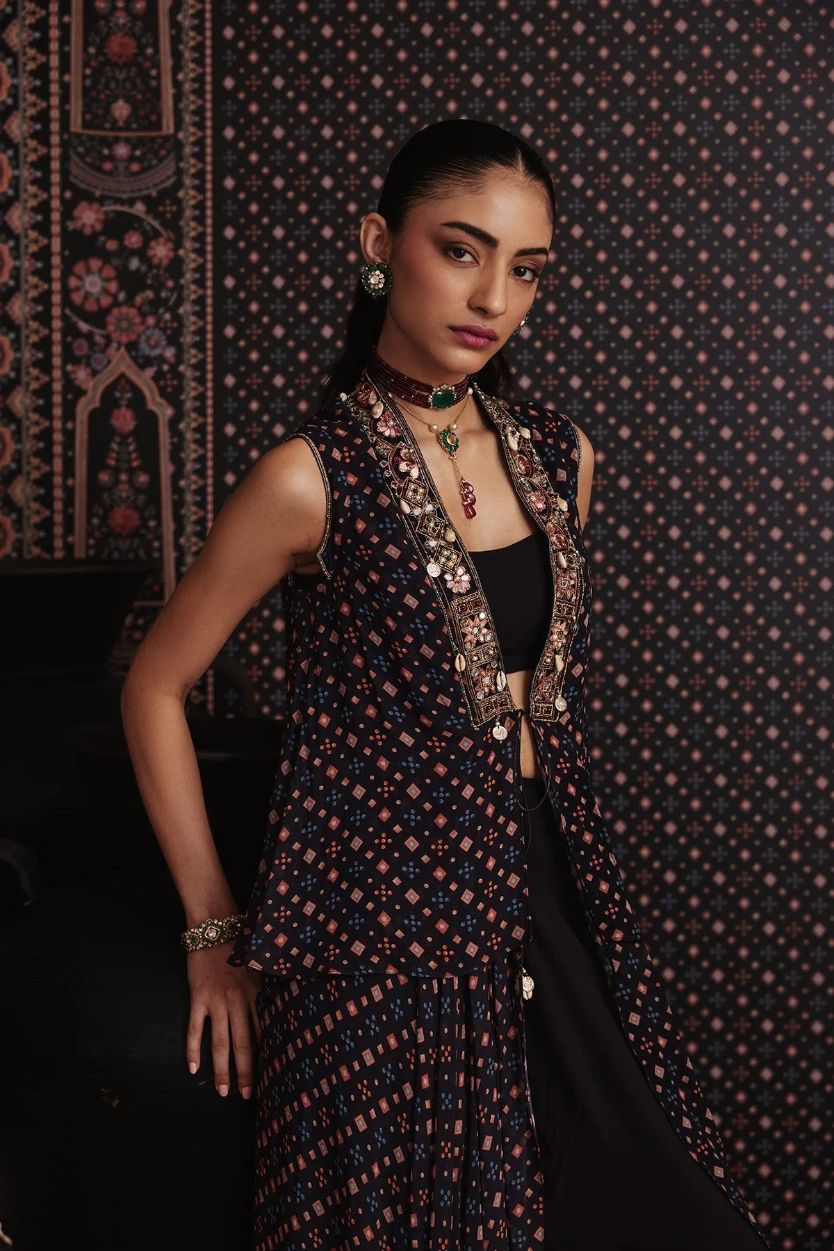 Lore Cape Set by Ridhi Mehra, view 4
