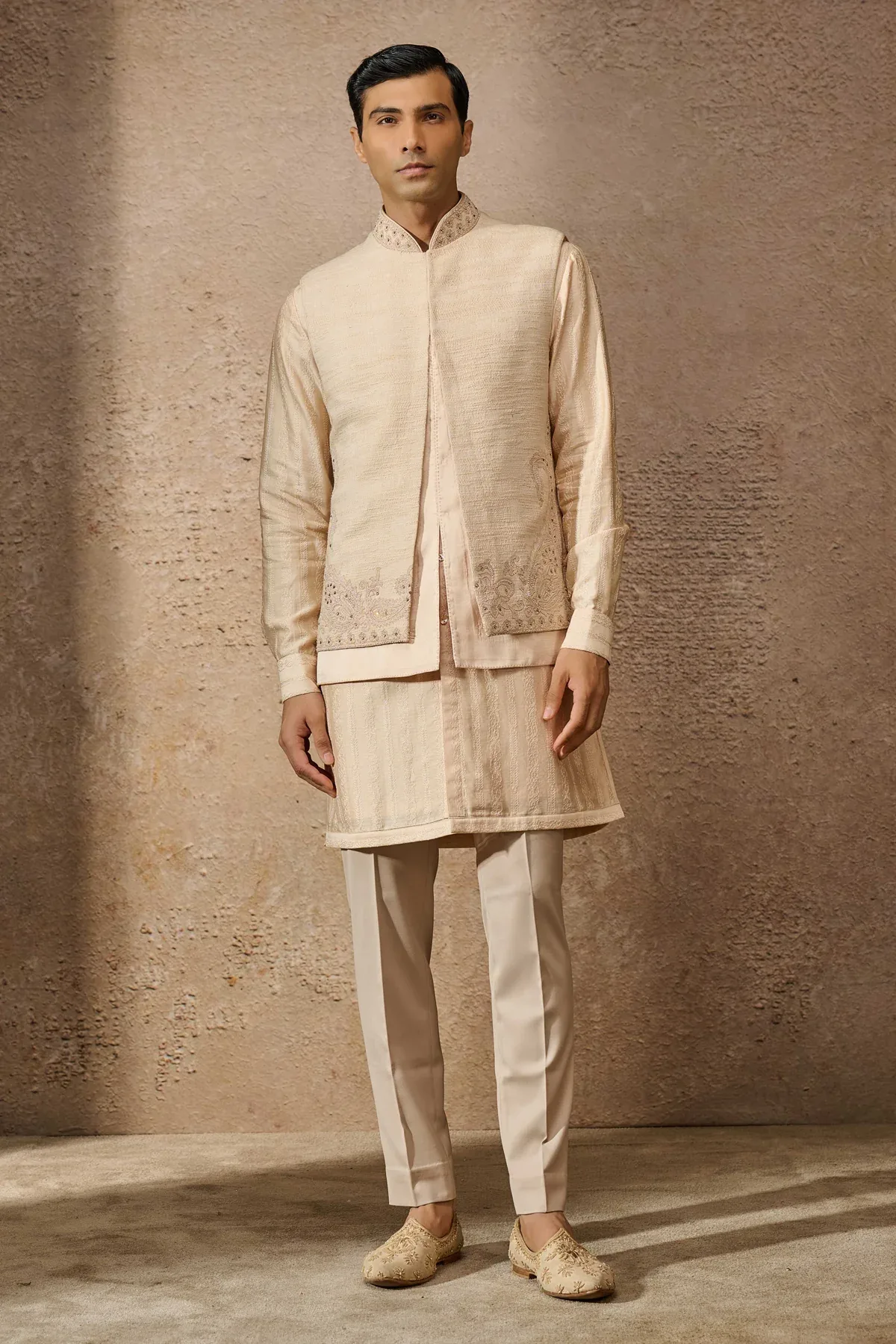 Indowestern Waistcoat Set by Tarun Tahiliani