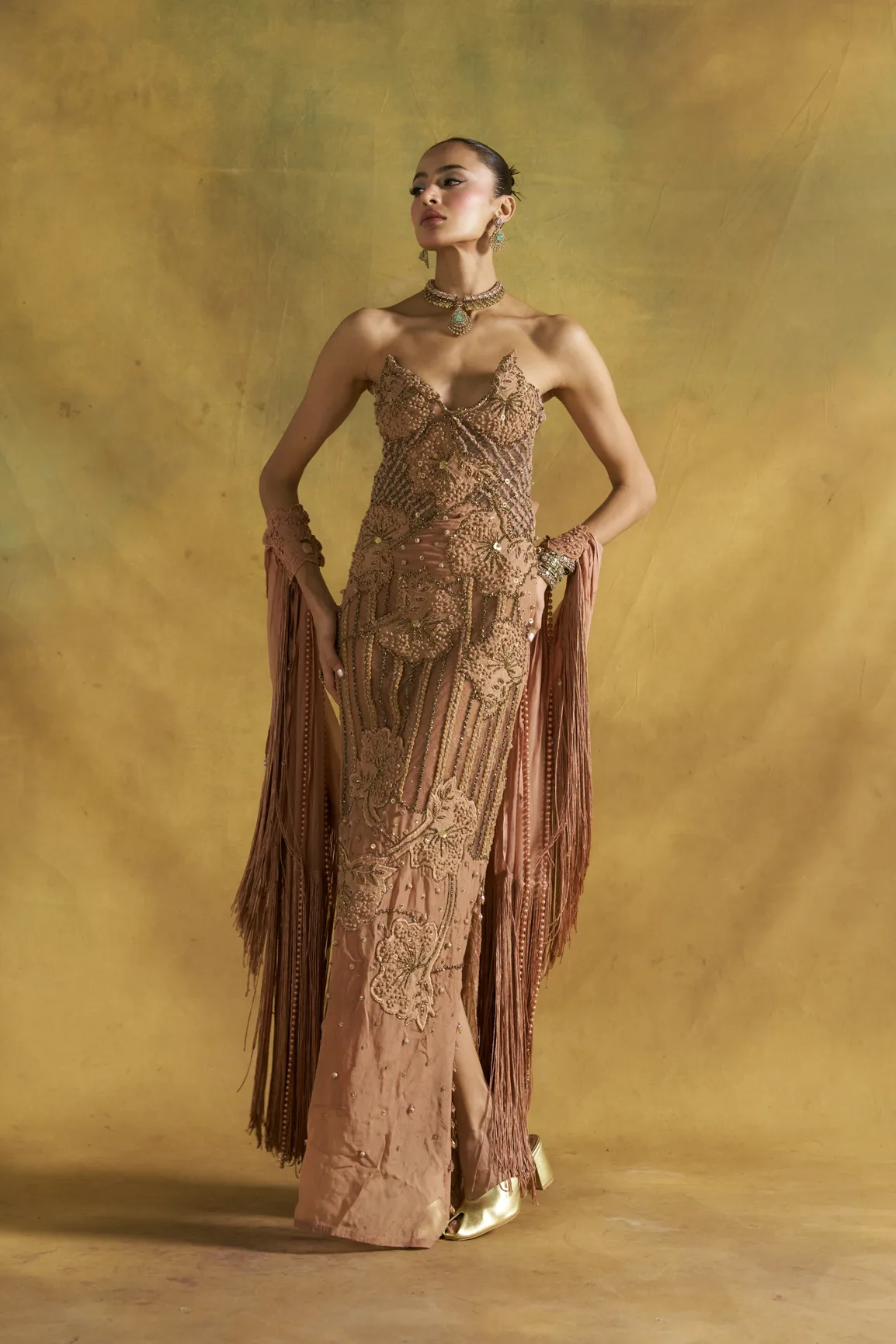 Alley Column gown by Rishi and Vibhuti, view 2