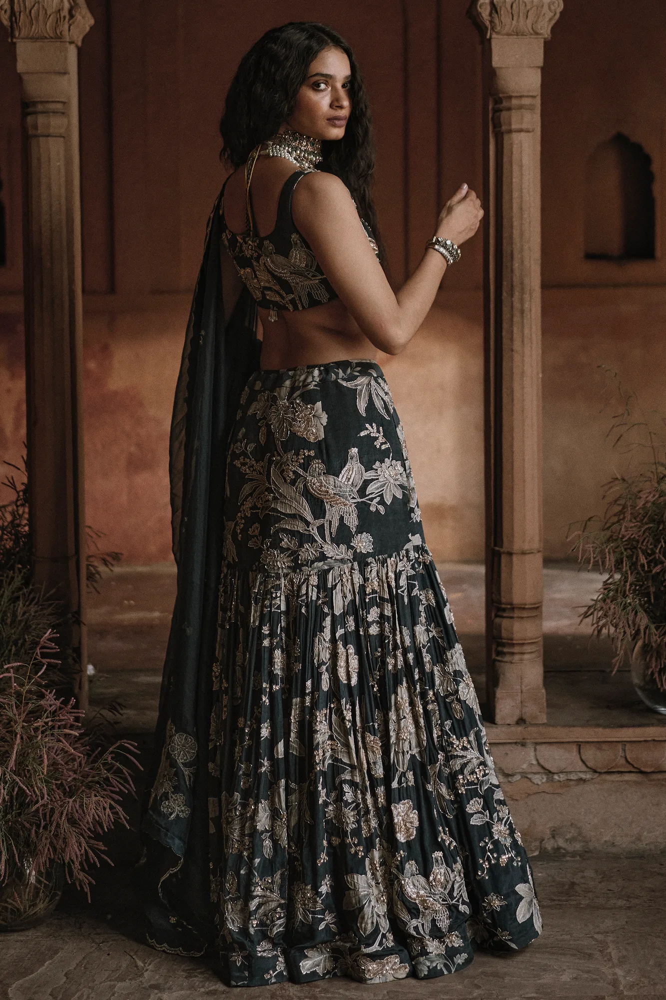 Camille Lehenga Set by Paulmi And Harsh, view 3