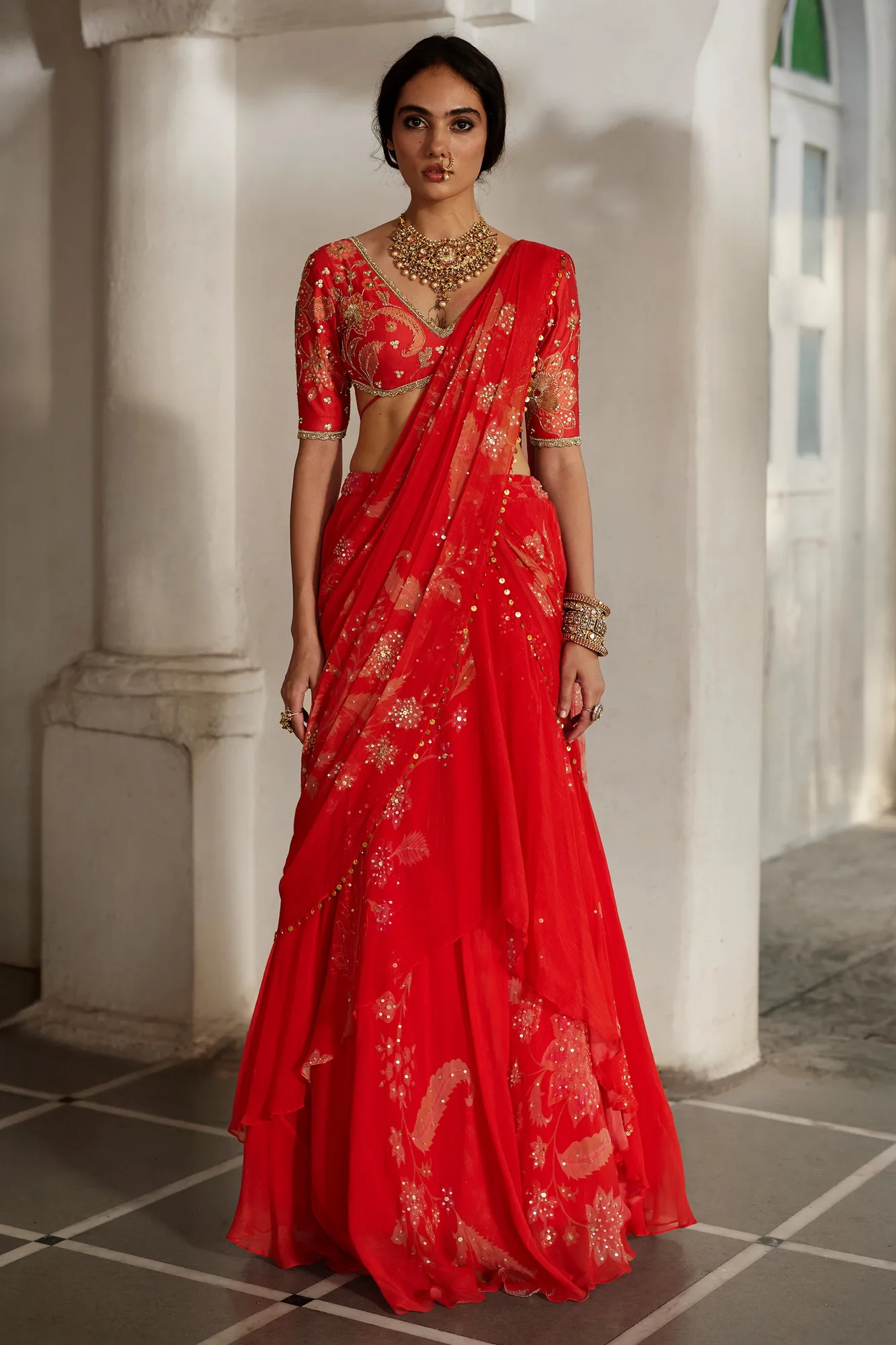 Lia Saree Set by Paulmi And Harsh