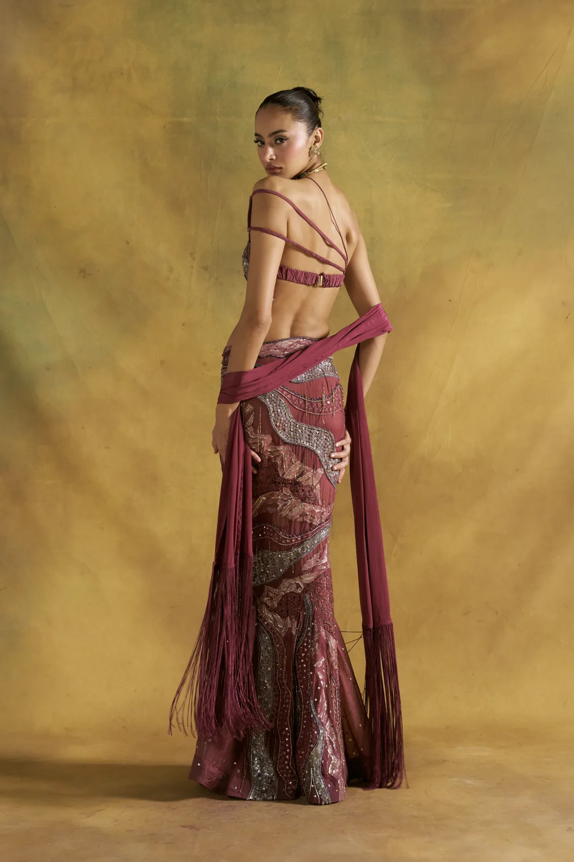 Lehrer Mehboba Set by Rishi and Vibhuti, view 3