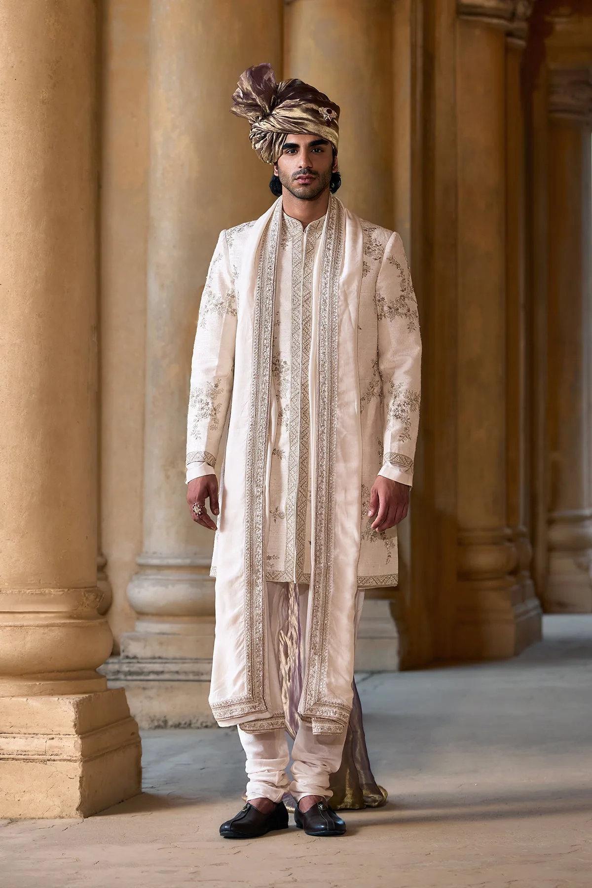 Meherbaan Sherwani Set by Ridhi Mehra