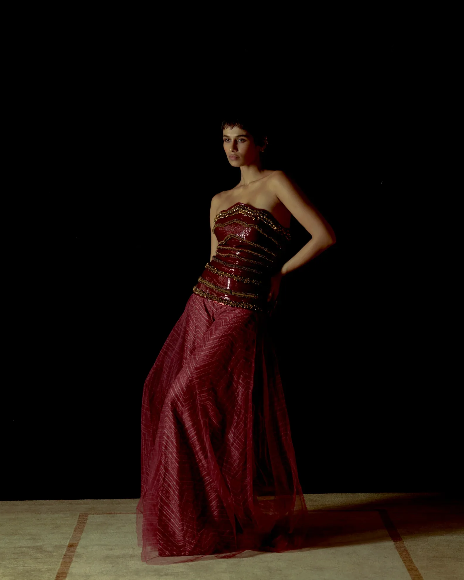 Rudra Ghungroo Zardozi Dress by Marwar Couture