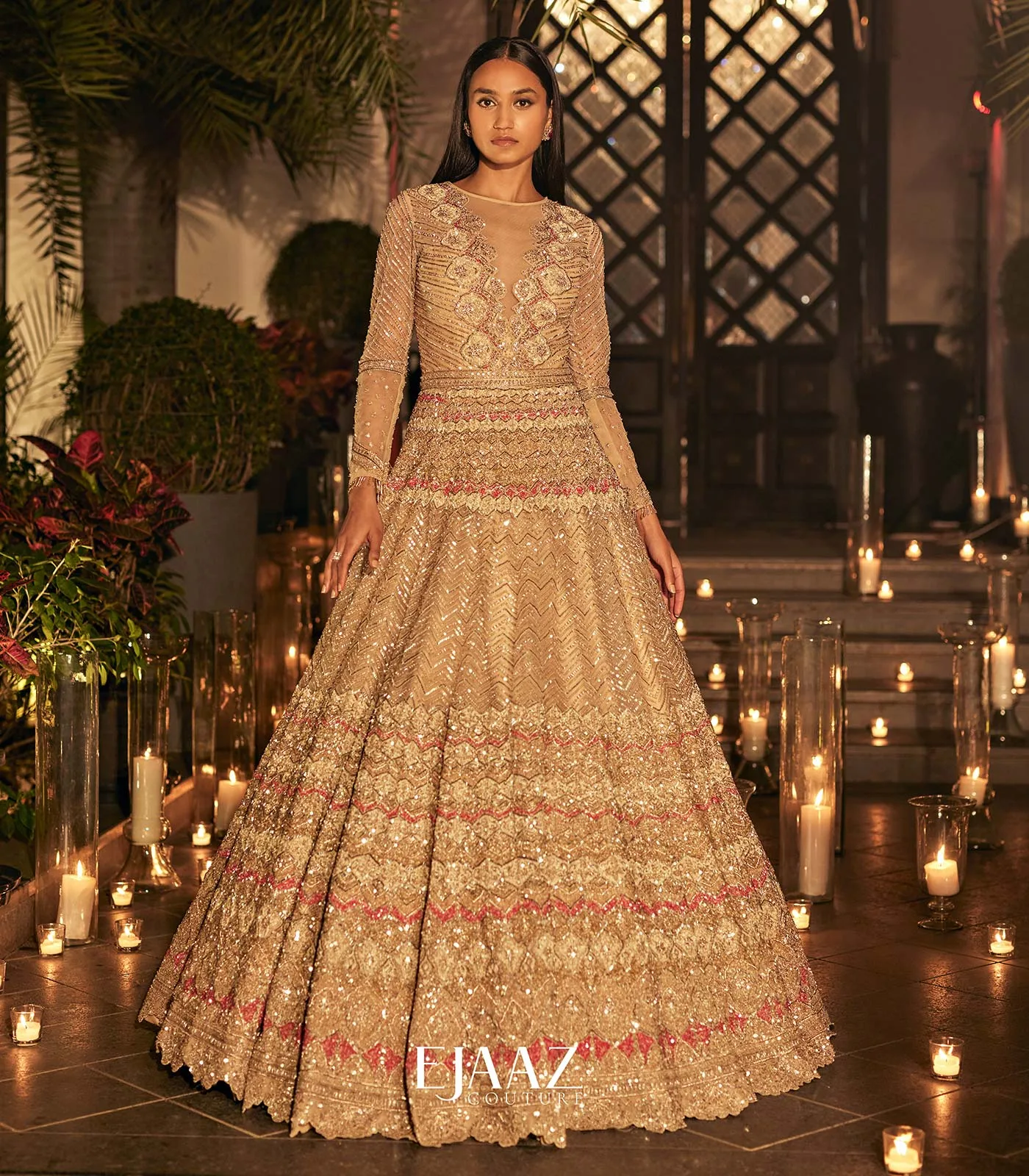 Ombré Gold Gown by Mukul Arora